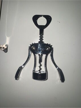 H-E-B Chrome Winged Corkscrew Bottle Opener